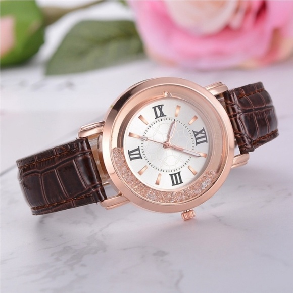 NEW LUCCA Luxury Crystal Watch - Picture 3 of 3